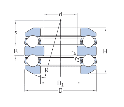 SKF Double direction thrust ball bearings 54207 JAFBearings